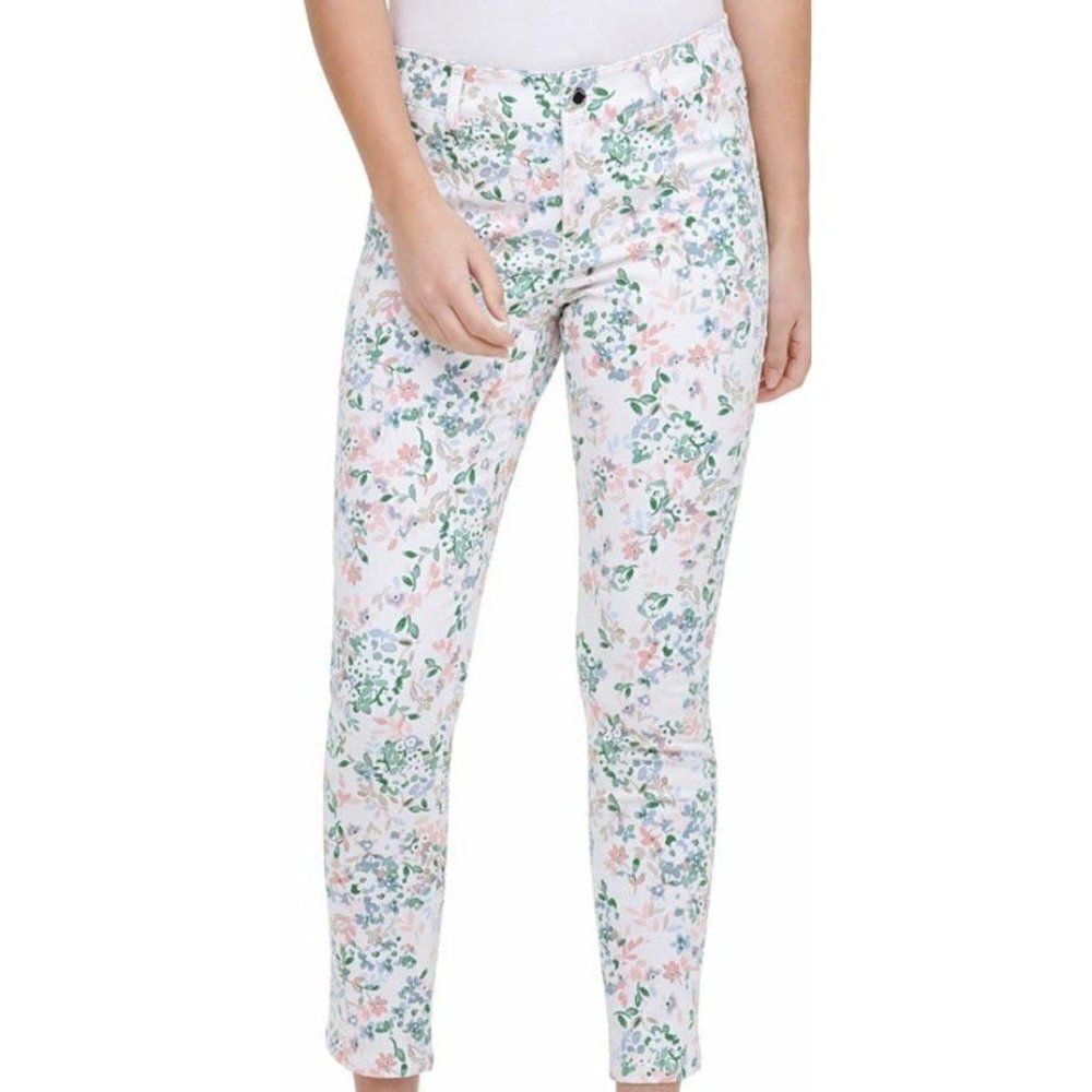 Calvin Klein Ankle Pants Casual 14 Stretchy Floral